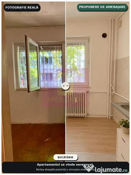 Apartament cu 2 camere decomandat în Apusului