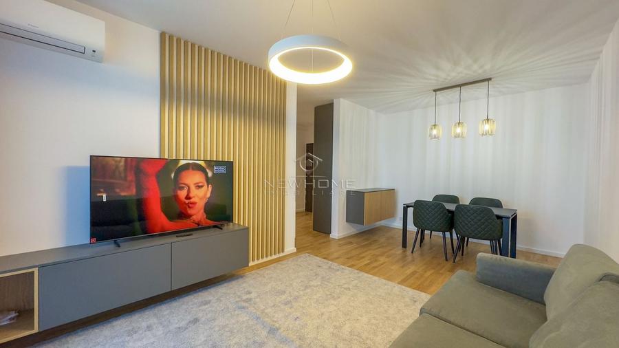 Apartament cu 2 camere semidecomandat, mobilat în Între Lacuri