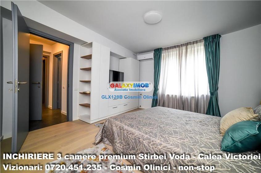 Apartament cu 3 camere semidecomandat, mobilat în Calea Victoriei