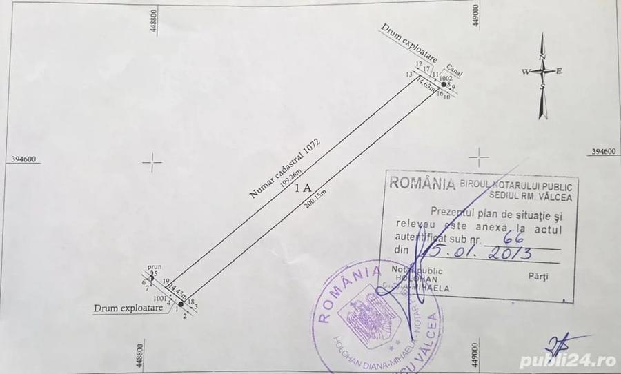 Teren de 2814 mp, în Budești