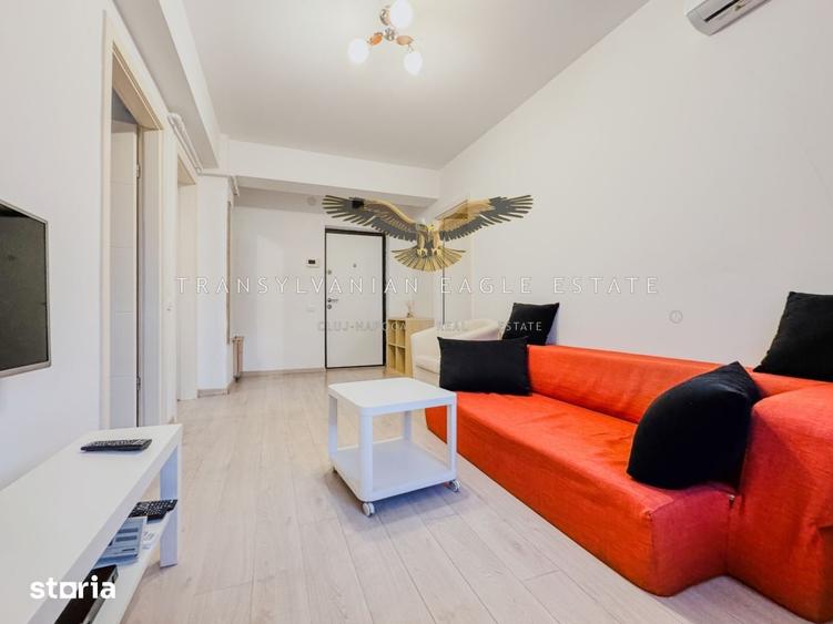 Apartament cu 2 camere semidecomandat, mobilat în Între Lacuri