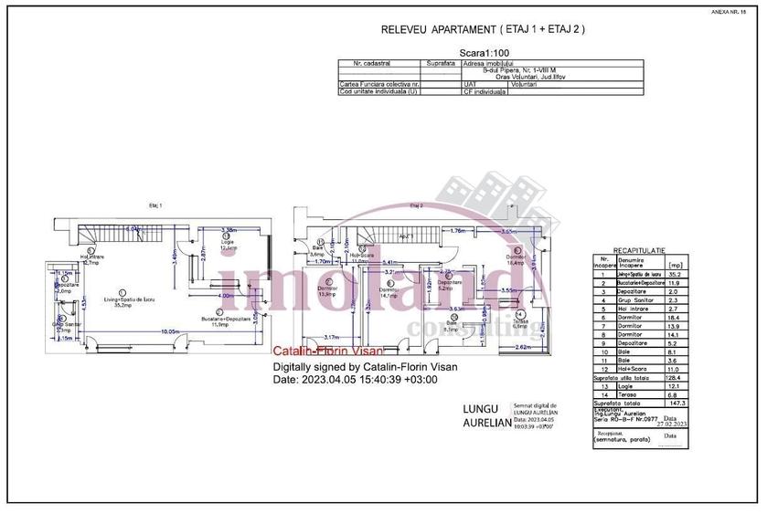 Apartament cu 4 camere în Central