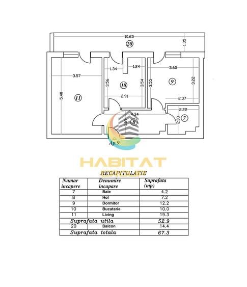 Apartament cu 2 camere decomandat în Central