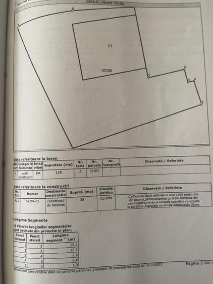 Casă individuală cu 2 camere cu Teren 133 Mp în Negreni