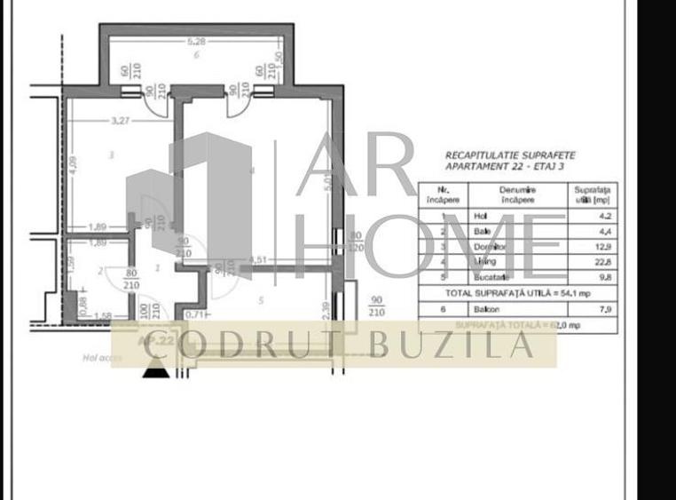 Apartament cu 2 camere decomandat, mobilat în Păulești