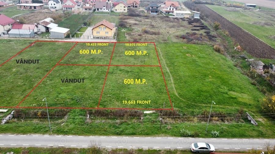 Teren de 600 mp, în Botizului