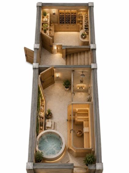Casa individuala LUX 320 mp mansarda fitness, gaming si birou demisol crama si SPA 7-9 km de centrul Clujului personalizabila - 1