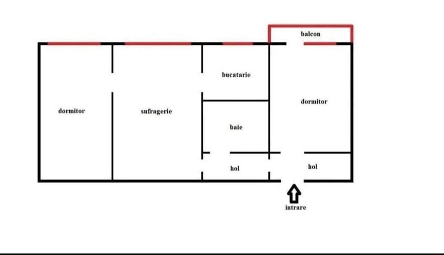 Apartament cu 3 camere în Tudor Vladimirescu