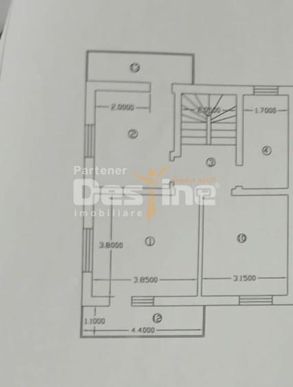Duplex cu 4 camere cu Canalizare în Tomești