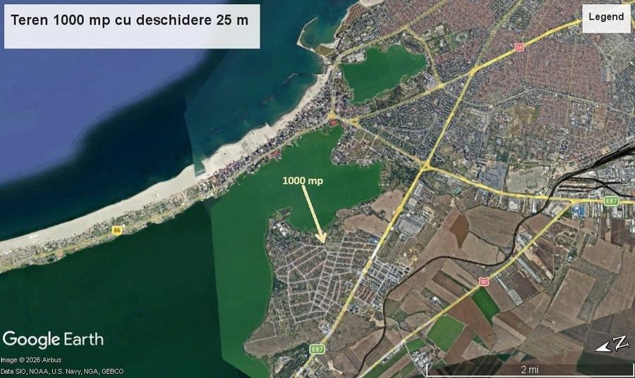 Teren Construcții intravilan de 1000 mp, în Palazu Mare