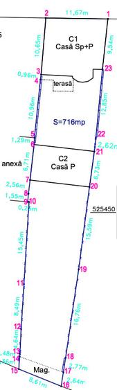 Casă cu 5 camere cu Teren 716 Mp în Pârneava