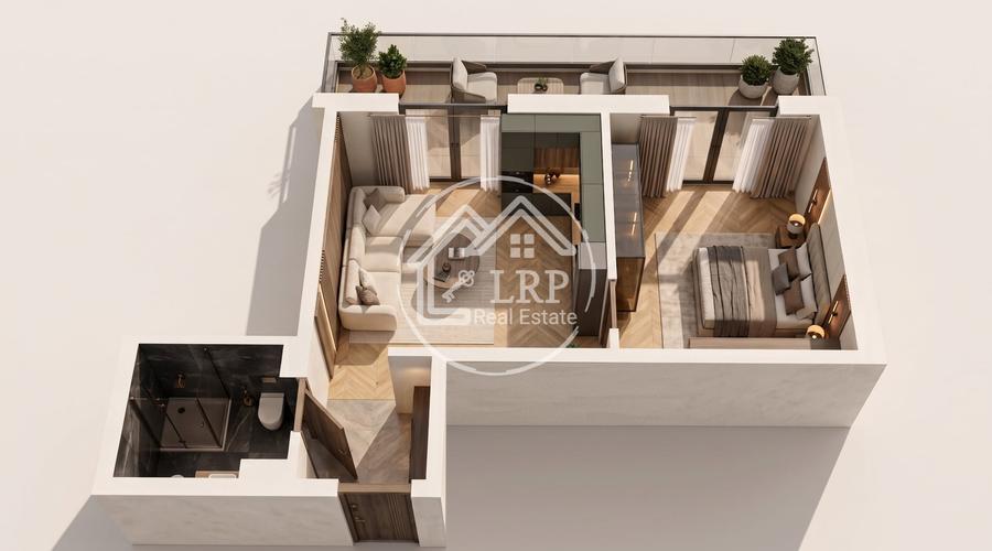 Apartament cu 2 camere semidecomandat, mobilat în Mamaia-Sat