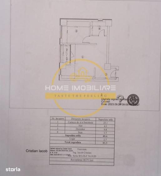 Apartament cu 2 camere în Lunca Cetățuii