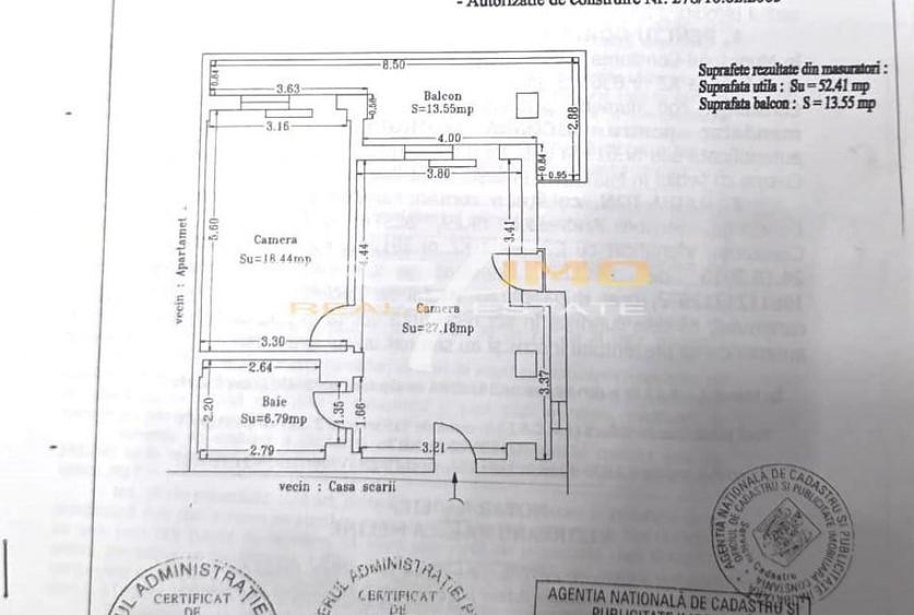 Apartament cu 2 camere decomandat în Central