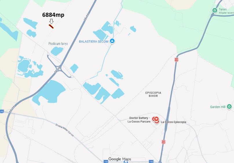 Teren Construcții extravilan de 6884 mp, în Aeroport