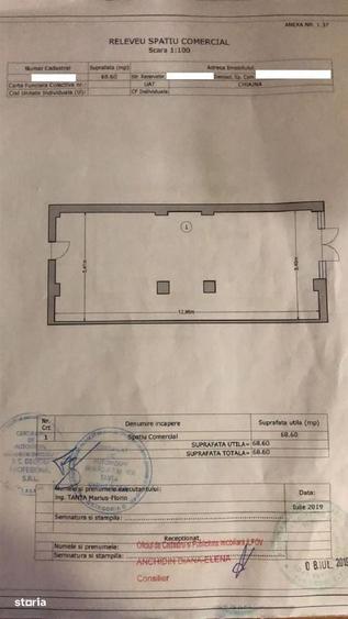 Spațiu comercial, de 69 mp, în Dudu