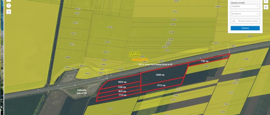 Teren agricol extravilan de 97856 mp, în Dor Mărunt