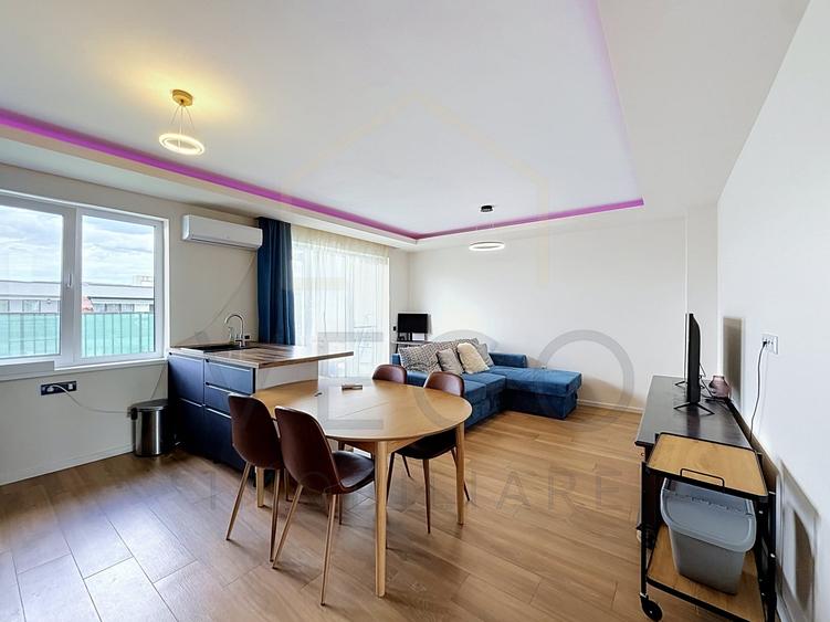 Apartament cu 2 camere semidecomandat, mobilat în Florești