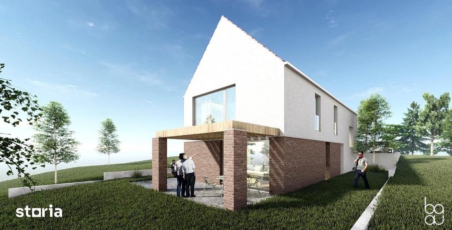 Casă cu 4 camere cu Teren 586 Mp în Baciu