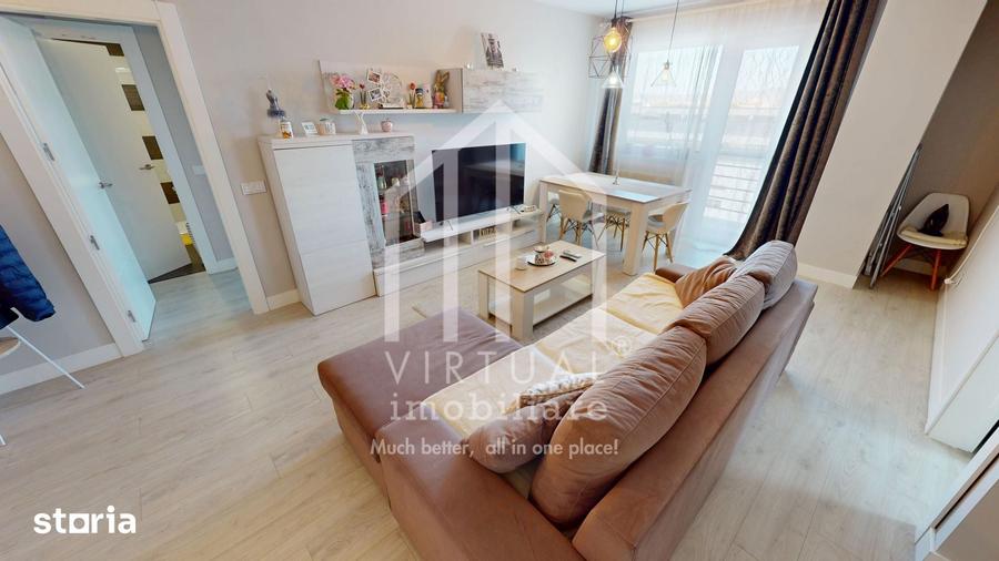 Apartament cu 3 camere, mobilat în Turnișor
