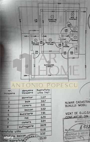 Apartament cu 2 camere decomandat în Cantacuzino