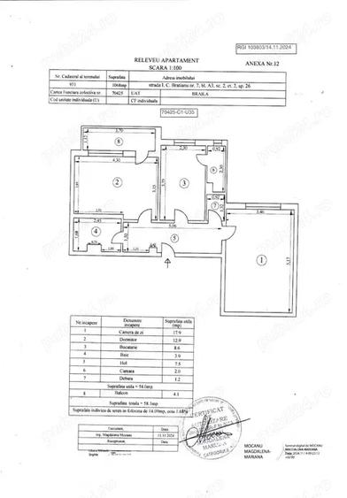 Apartament cu 2 camere decomandat în Gării