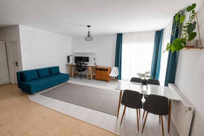 Apartament cu 2 camere semidecomandat, mobilat în Florești