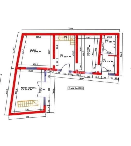 Casă cu 4 camere cu Teren 141 Mp în Păulești