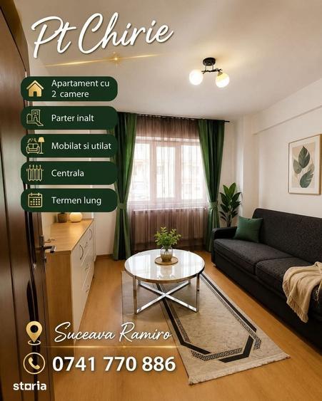 Apartament 2 camere chirie 300e parter ianalt mobilat si utilat - 3
