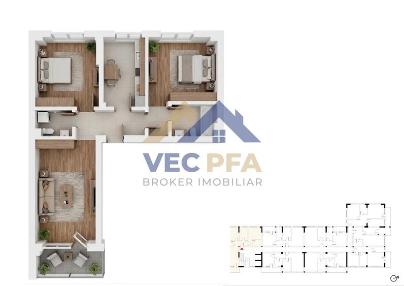 Apartamente 3 Camere și două unități tip Duplex Comision 0% - 2