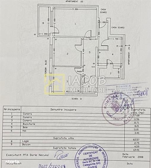 Apartament cu 3 camere decomandat în Alecu Russo