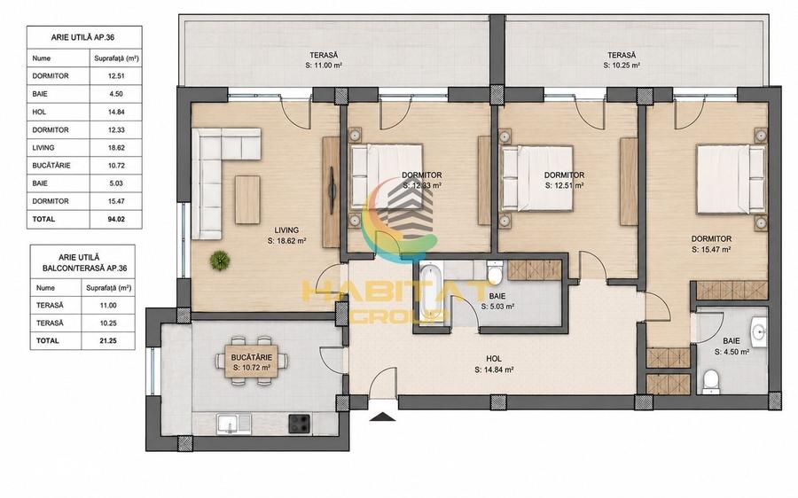 Apartament cu 4 camere decomandat în Theodor Pallady