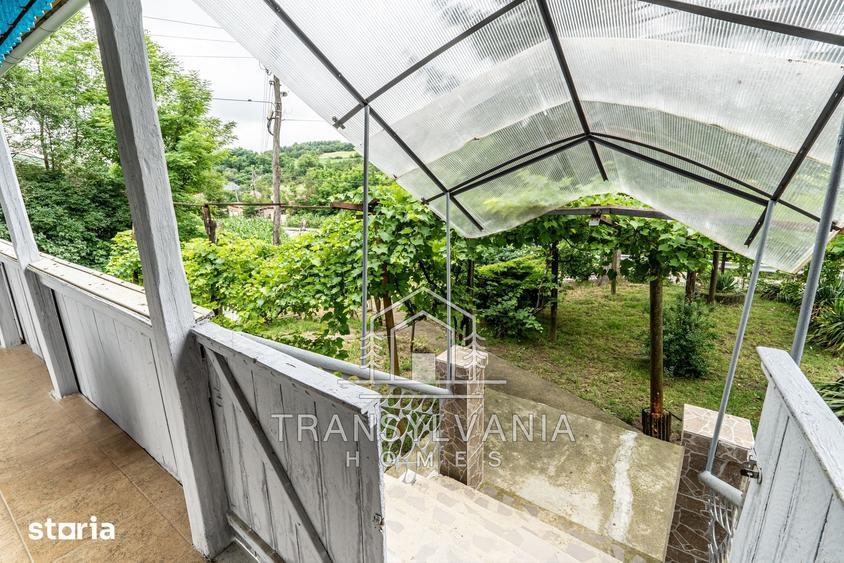 Casă cu 4 camere cu Teren 1425 Mp în Țaga