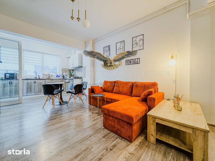 Apartament cu 2 camere semidecomandat, mobilat în Baciu