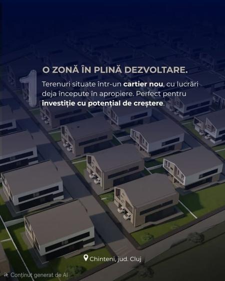 Teren Construcții intravilan de 500 mp, în Chinteni