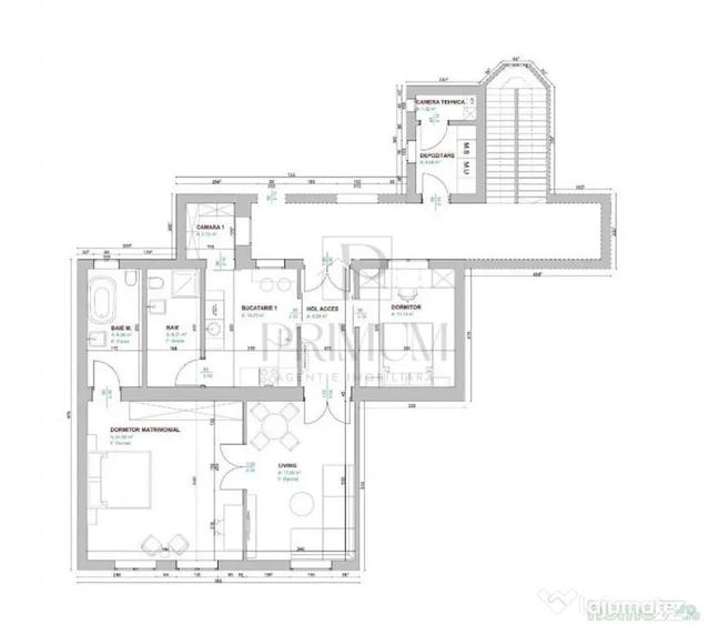 Apartament cu 3 camere decomandat în Elisabetin