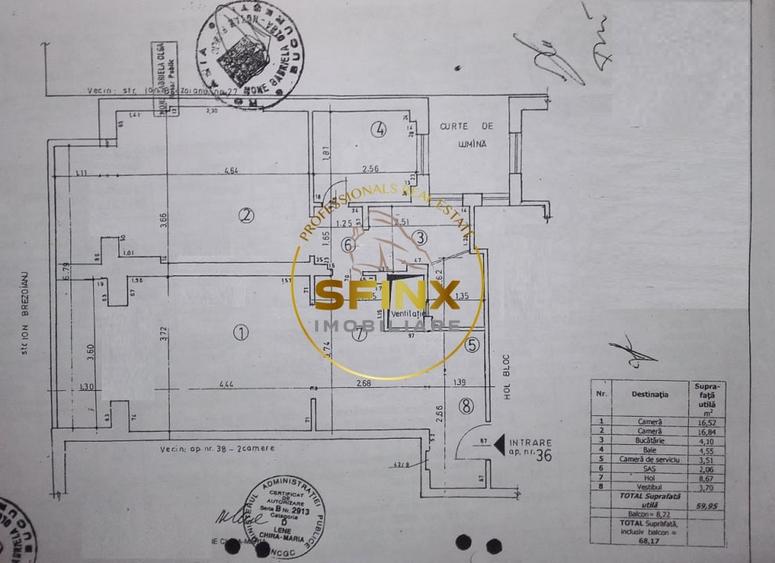 2 camere Cismigiu/ bloc interbelic/ 68 mp/ centrala proprie - 14