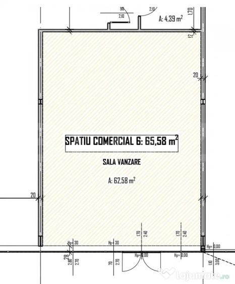 Spațiu comercial, de 65 mp, în Someșeni
