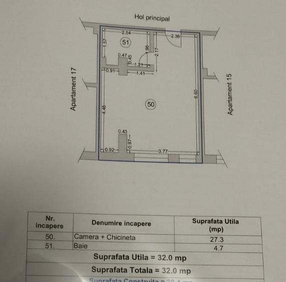Garsonieră în Nord