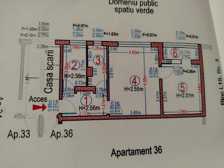 Apartament cu 2 camere semidecomandat, mobilat în Farfuria