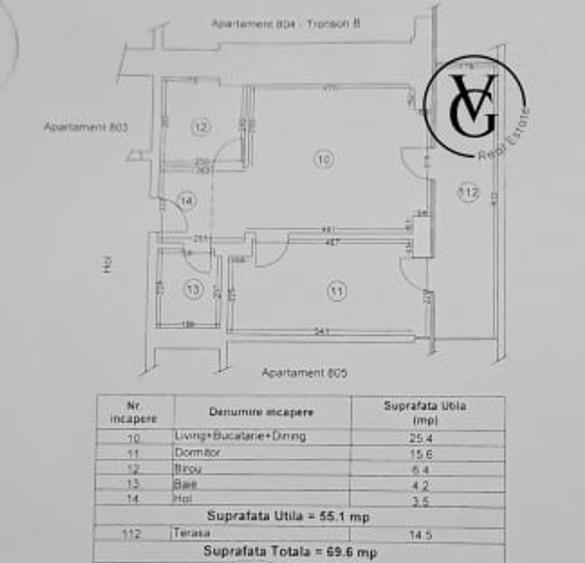 Apartament cu 2 camere decomandat, mobilat în Mamaia-Sat