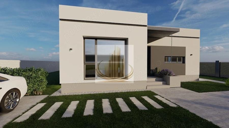Casă individuală cu 3 camere cu Canalizare în Sânmihaiu Român