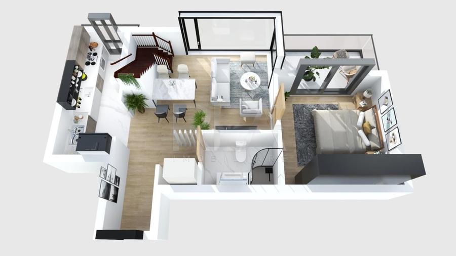 Apartament cu 4 camere decomandat în Moșilor