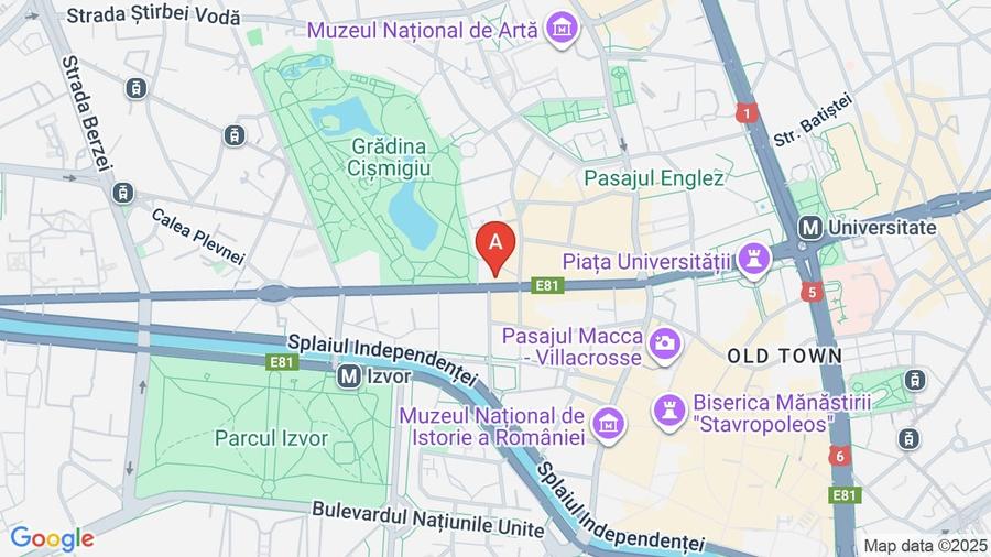 Garsonieră decomandată în Cișmigiu