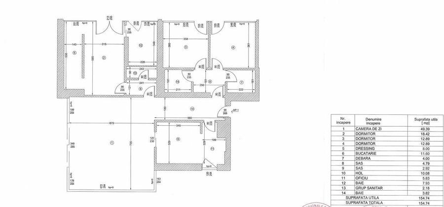 Apartament cu 4 camere în Primăverii