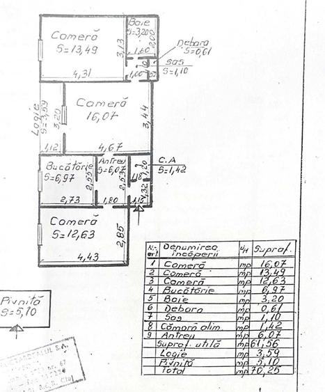 Apartament 3 camere Manastur Zona Bucium (Academia de Muzica) - 5