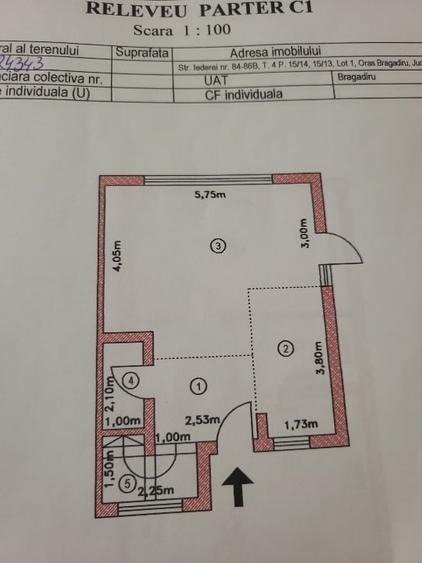 Casă cu 3 camere cu Canalizare în Central