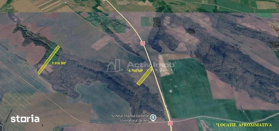 Teren de 14500 mp, în Cara