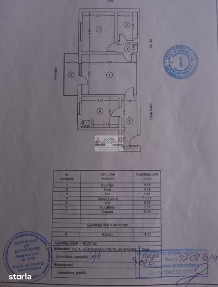 Apartament 2 camere ultracentral, etaj 2 - 1
