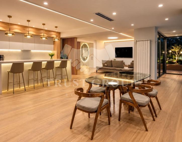 Apartament cu 4 camere decomandat, mobilat în Herăstrău